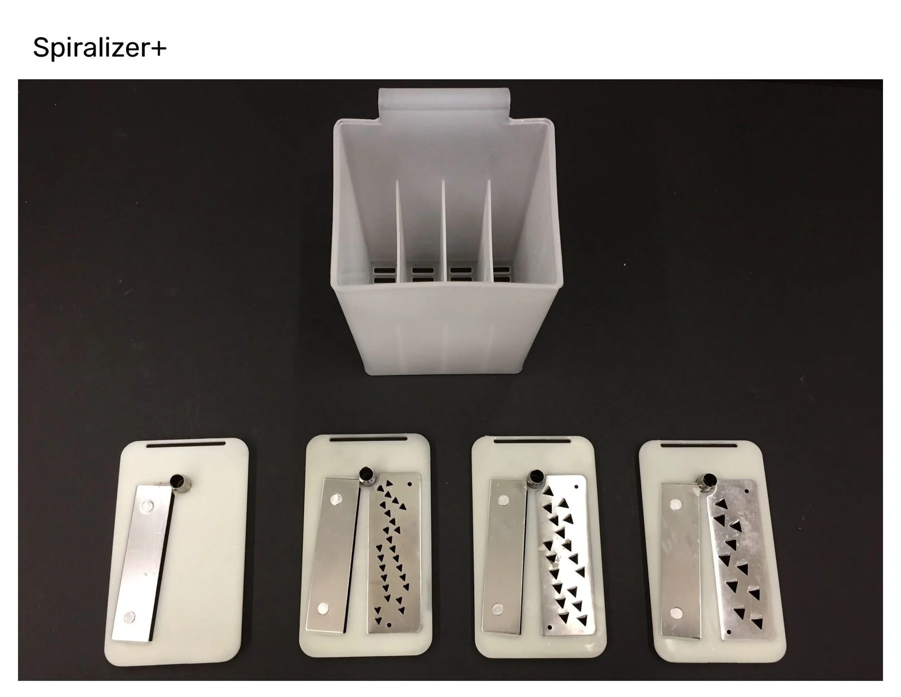 Art+Cook Spiralizer+ — four-blade set detail