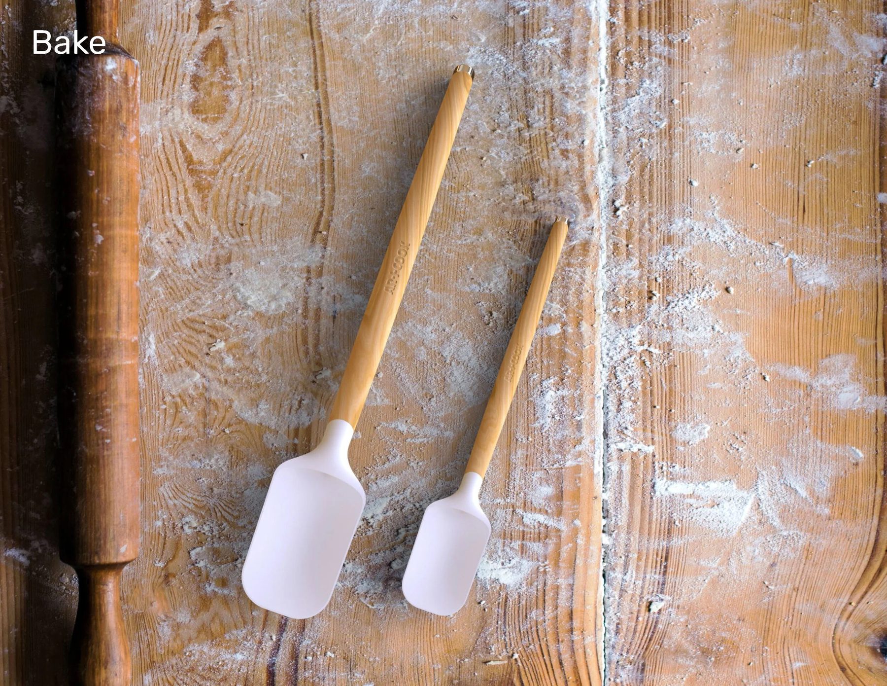 Art+Cook Bake — rolling pin and spatula set