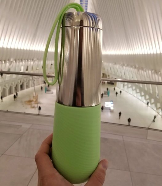 Art+Cook water bottle — in use